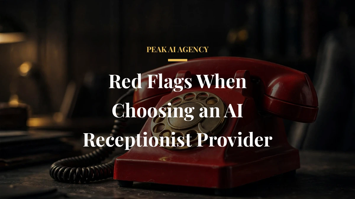 Red Flags When Choosing an AI Receptionist Provider