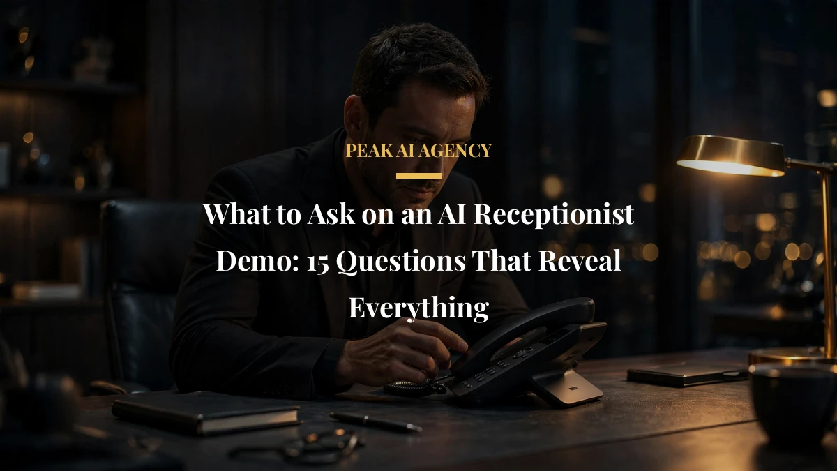 What to Ask on an AI Receptionist Demo: 15 Questions That Reveal Everything