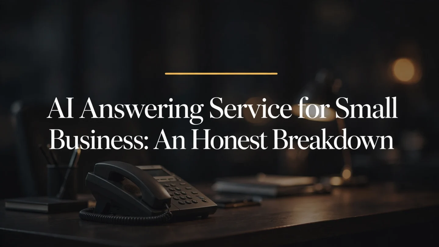 AI Answering Service for Small Business: An Honest Breakdown