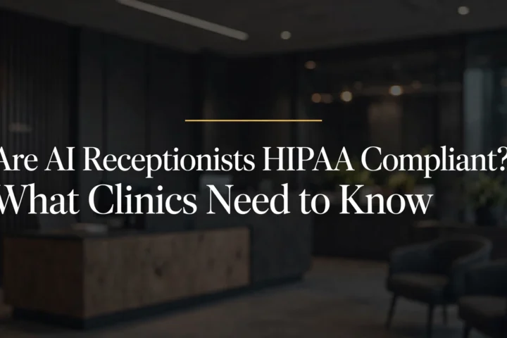 Are AI receptionists HIPAA compliant - what clinics need to know