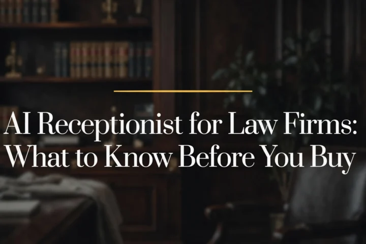 AI receptionist for law firms - what to know before you buy