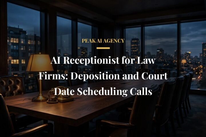AI receptionist for law firms handling deposition and court date scheduling calls