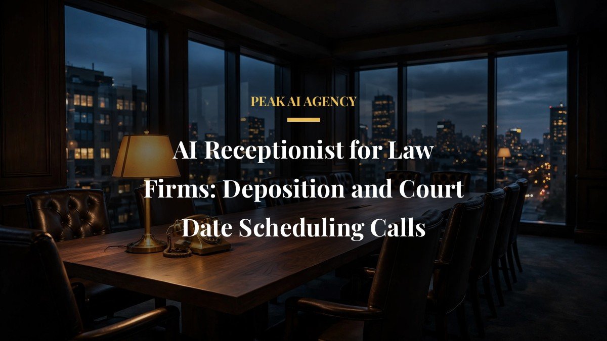 AI Receptionist for Law Firms: Deposition and Court Date Scheduling Calls