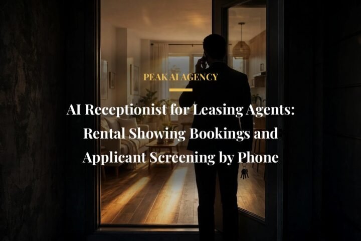 AI receptionist for leasing agents booking rental showings and screening applicants by phone