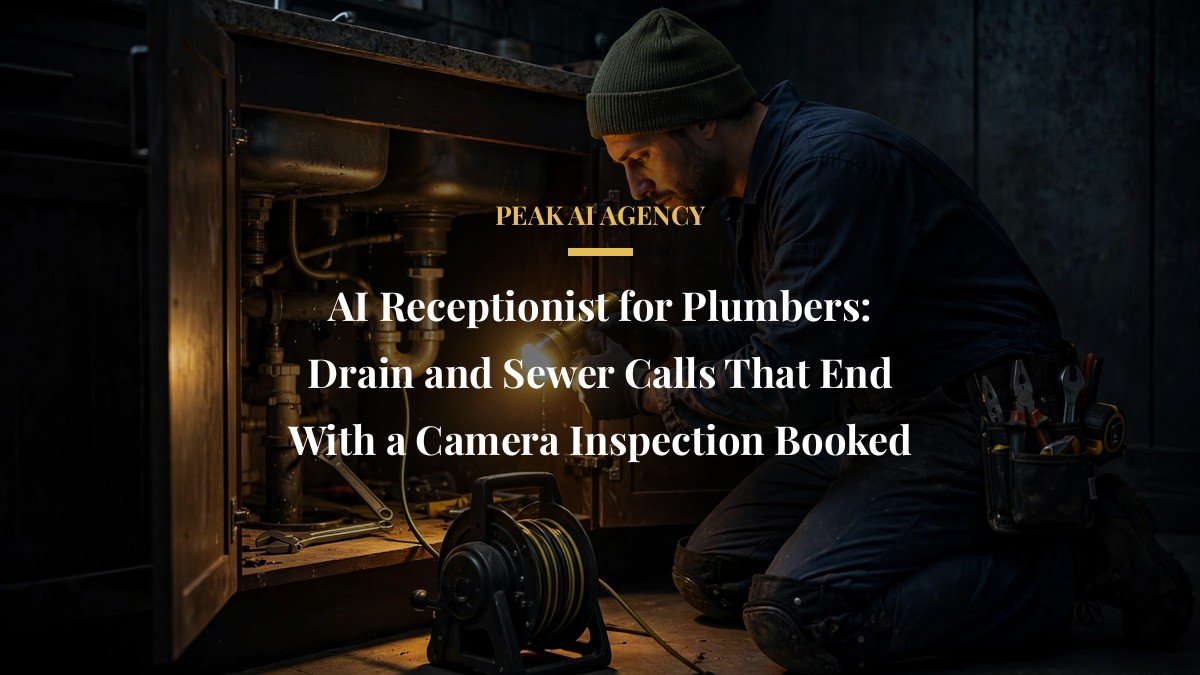 AI Receptionist for Plumbers: Drain and Sewer Calls That End With a Camera Inspection Booked