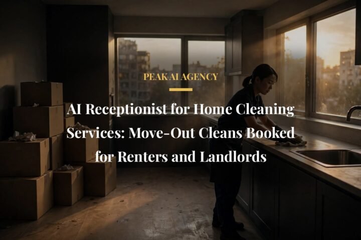 AI receptionist for home cleaning services booking move-out cleans