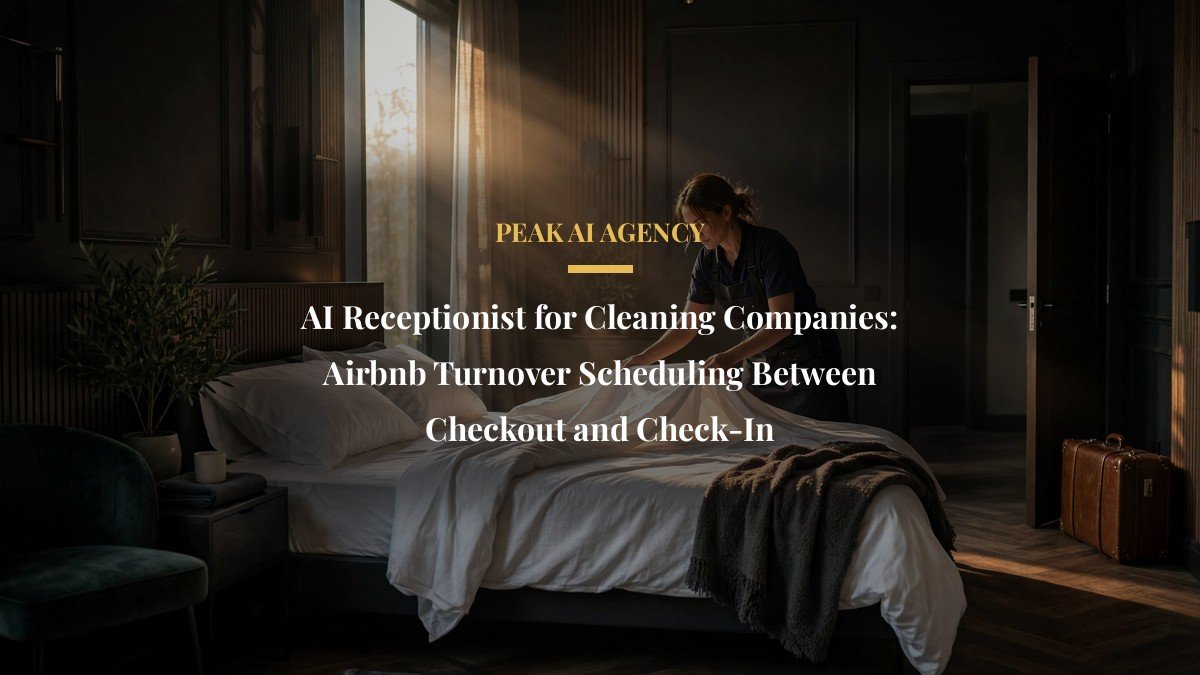 AI Receptionist for Cleaning Companies: Airbnb Turnover Scheduling Between Checkout and Check-In