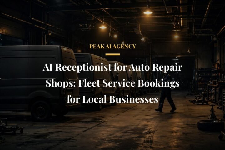 AI receptionist for auto repair shops booking fleet vehicle service