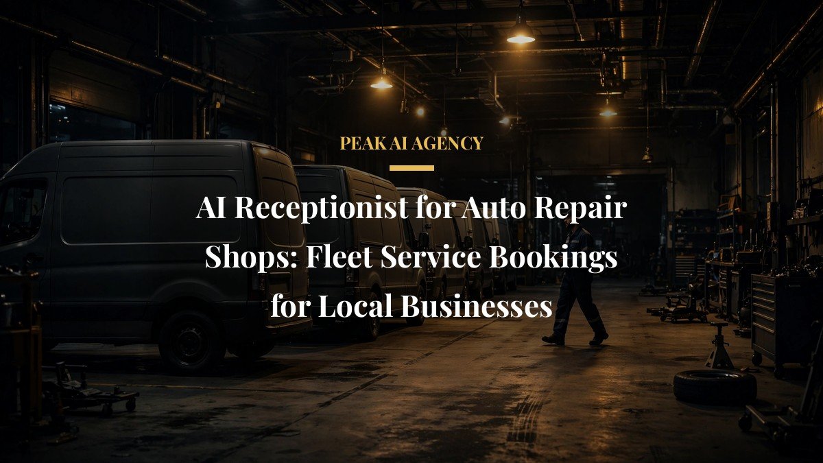 AI Receptionist for Auto Repair Shops: Fleet Service Bookings for Local Businesses
