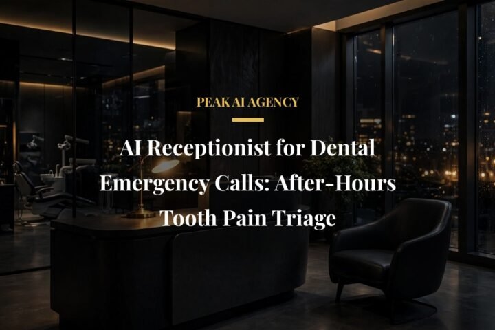 AI receptionist handling after-hours dental emergency calls and tooth pain triage