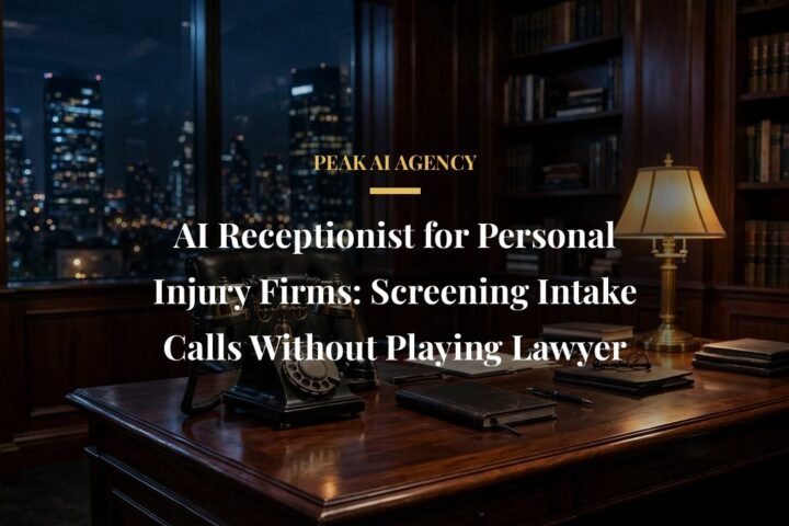 AI receptionist personal injury intake screening call at a law firm