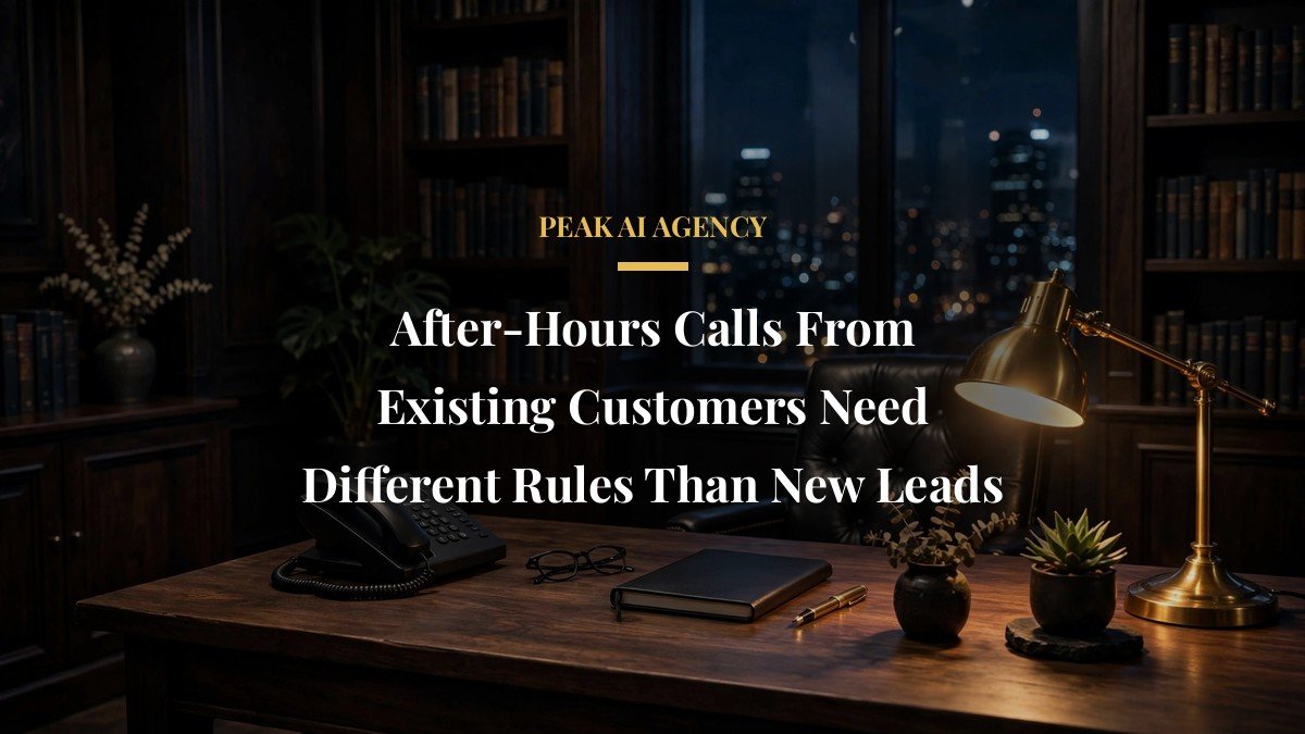 After-Hours Calls From Existing Customers Need Different Rules Than New Leads