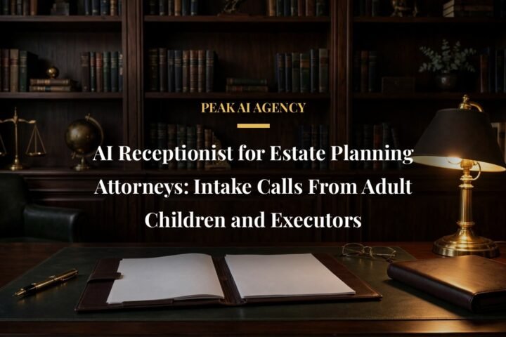 AI receptionist estate planning attorney intake call