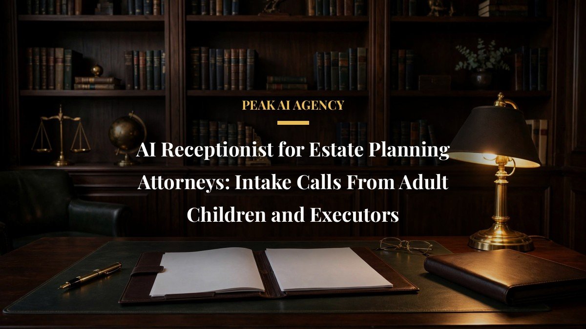 AI Receptionist for Estate Planning Attorneys: Intake Calls From Adult Children and Executors