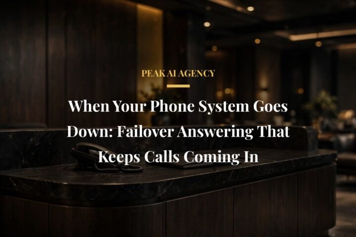 phone system outage failover answering - When Your Phone System Goes Down: Failover Answering That Keeps Calls Coming In