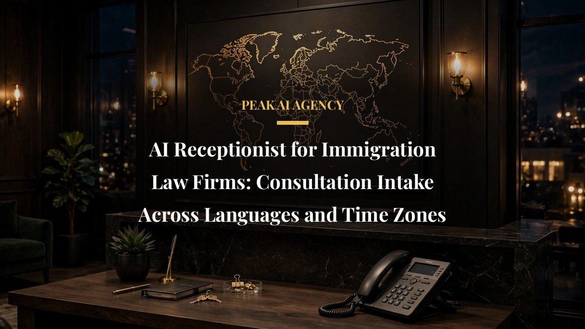 AI Receptionist for Immigration Law Firms: Consultation Intake Across Languages and Time Zones
