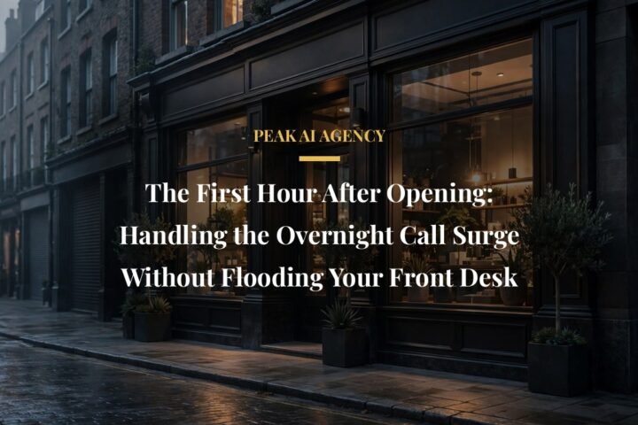 overnight call surge opening hour - The First Hour After Opening: Handling the Overnight Call Surge Without Flooding Your Front Desk