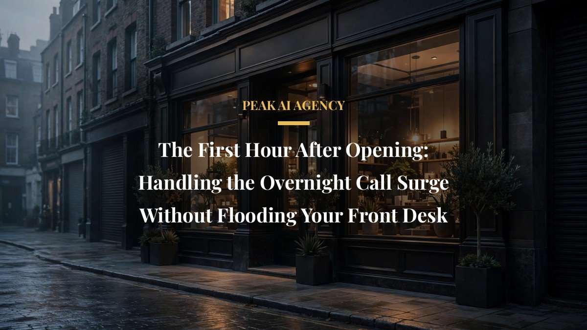 The First Hour After Opening: Handling the Overnight Call Surge Without Flooding Your Front Desk