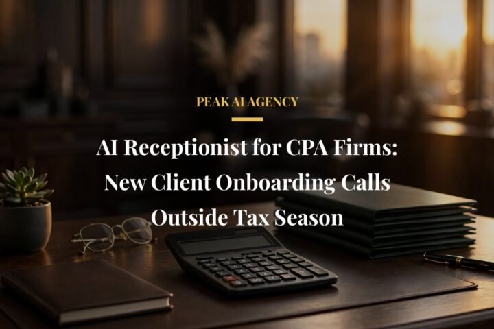 AI receptionist CPA firm new client onboarding call