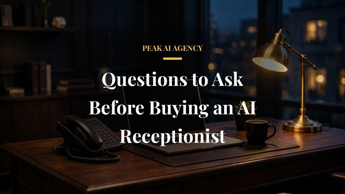 Questions to Ask Before Buying an AI Receptionist