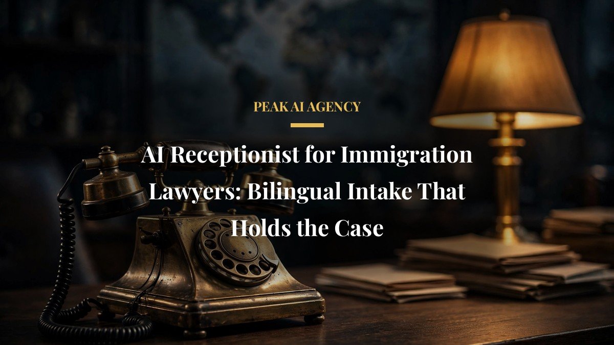 AI Receptionist for Immigration Lawyers: Bilingual Intake That Holds the Case