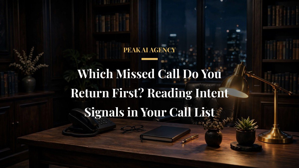 Which Missed Call Do You Return First? Reading Intent Signals in Your Call List