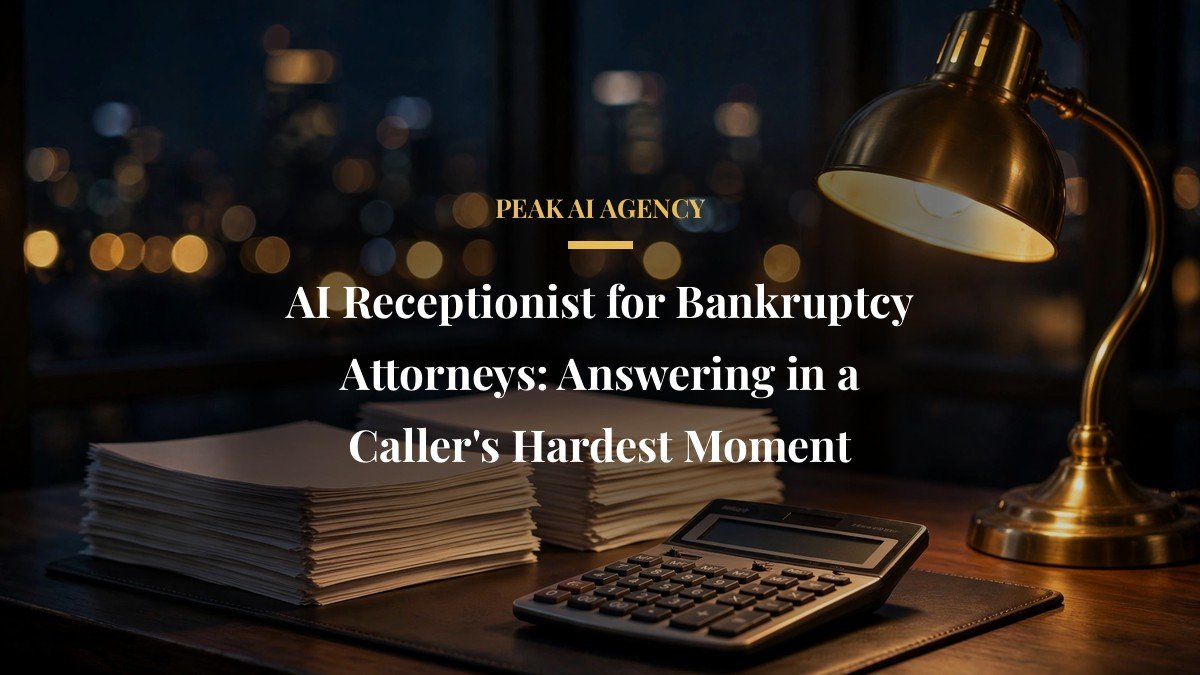 AI Receptionist for Bankruptcy Attorneys: Answering in a Caller’s Hardest Moment