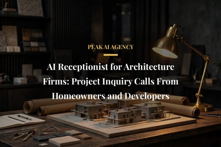 AI receptionist architecture firm project inquiry call