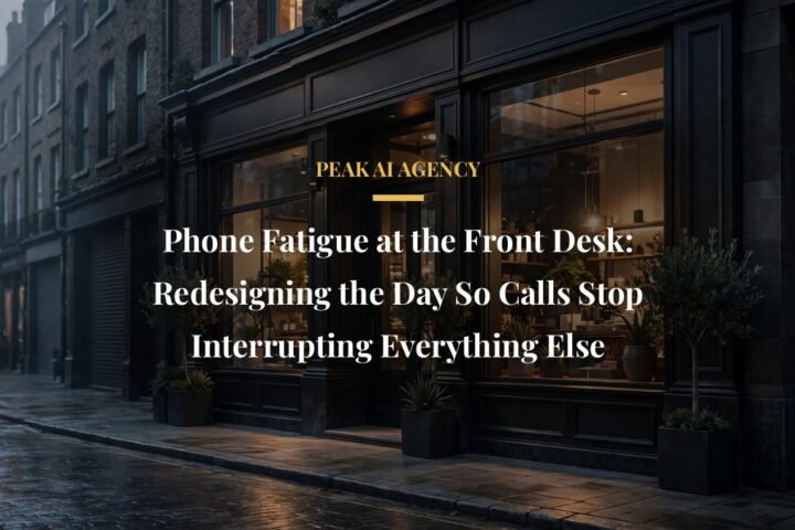front desk phone fatigue - Phone Fatigue at the Front Desk: Redesigning the Day So Calls Stop Interrupting Everything Else