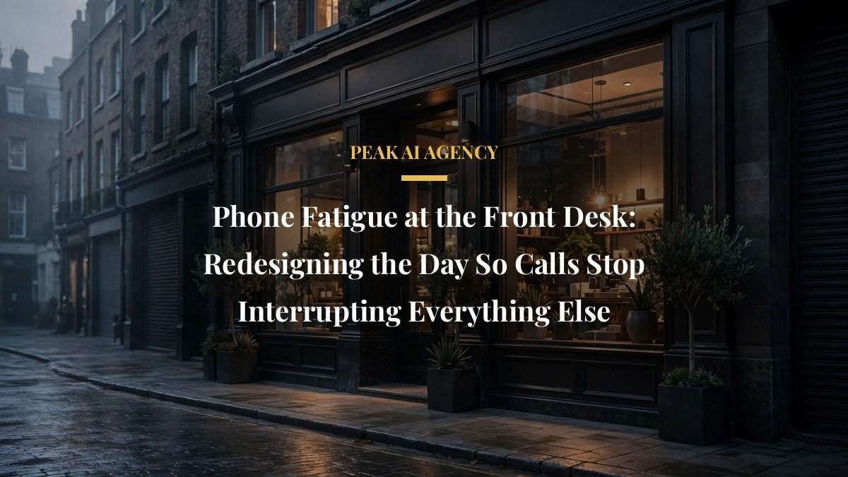 Phone Fatigue at the Front Desk: Redesigning the Day So Calls Stop Interrupting Everything Else
