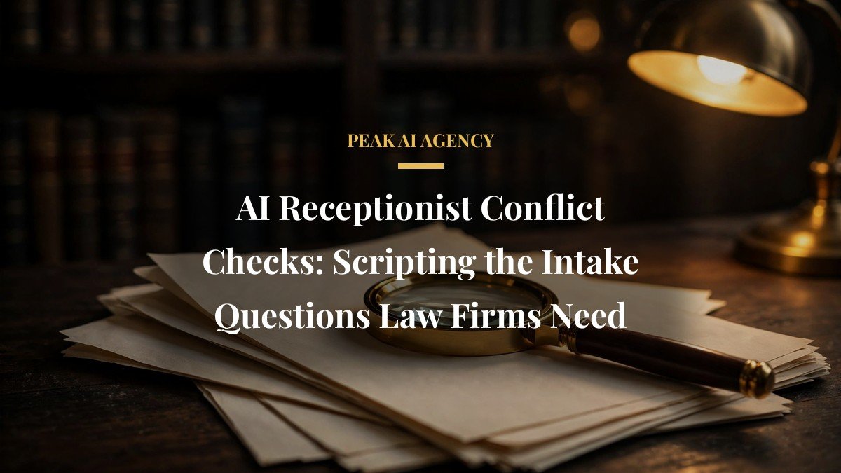 AI Receptionist Conflict Checks: Scripting the Intake Questions Law Firms Need