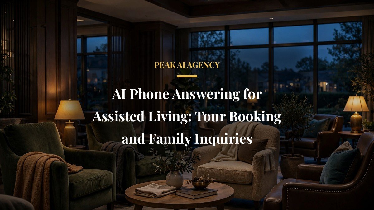 AI Phone Answering for Assisted Living: Tour Booking and Family Inquiries