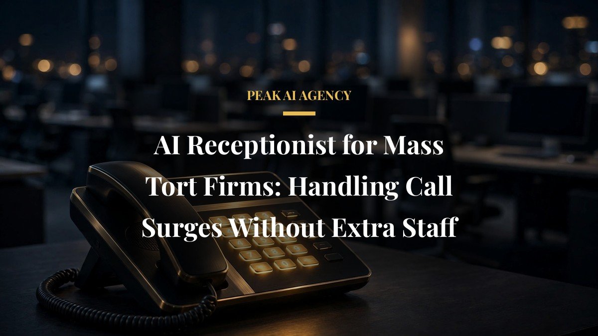 AI Receptionist for Mass Tort Firms: Handling Call Surges Without Extra Staff