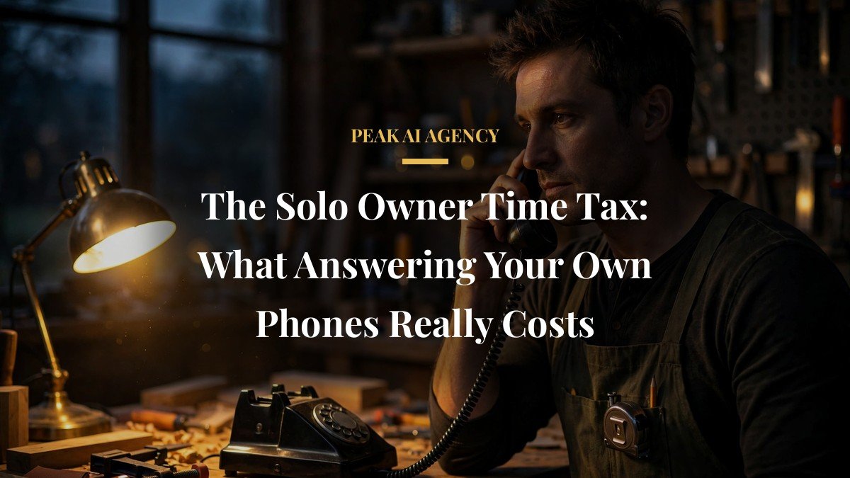 The Solo Owner Time Tax: What Answering Your Own Phones Really Costs