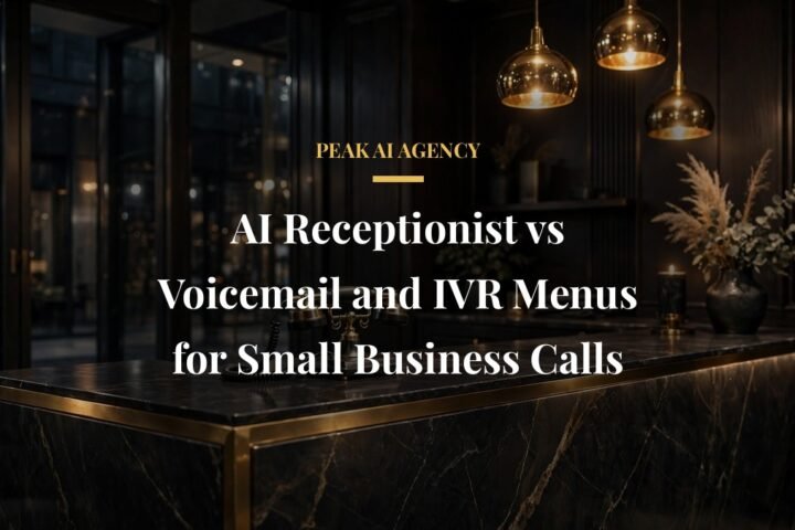 ai receptionist vs voicemail ivr - AI Receptionist vs Voicemail and IVR Menus for Small Business Calls