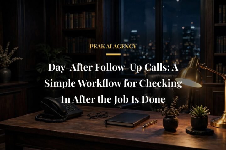 day after follow up calls workflow - Day-After Follow-Up Calls: A Simple Workflow for Checking In After the Job Is Done