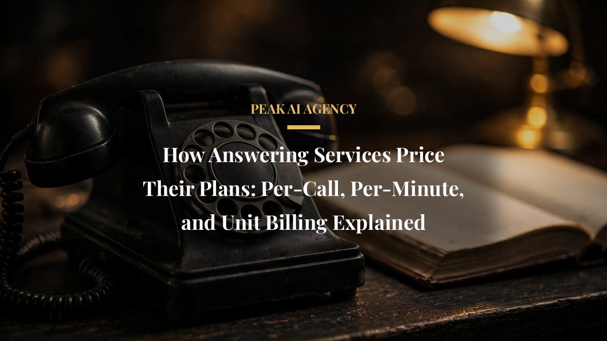 How Answering Services Price Their Plans: Per-Call, Per-Minute, and Unit Billing Explained