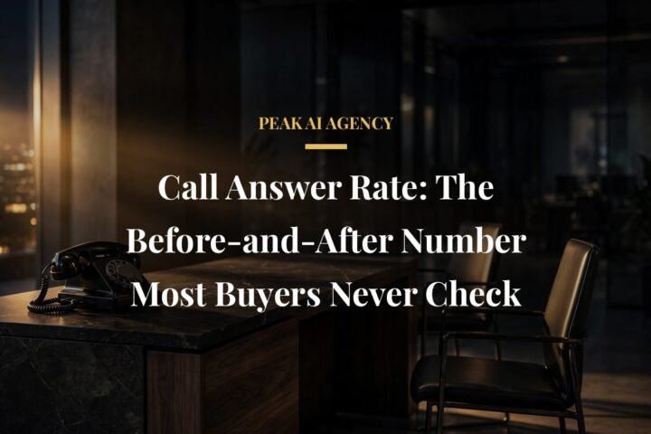 AI receptionist call answer rate before and after comparison office phone
