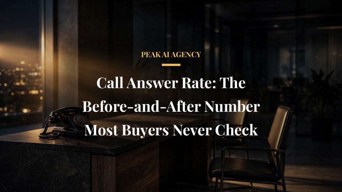 Call Answer Rate: The Before-and-After Number Most Buyers Never Check