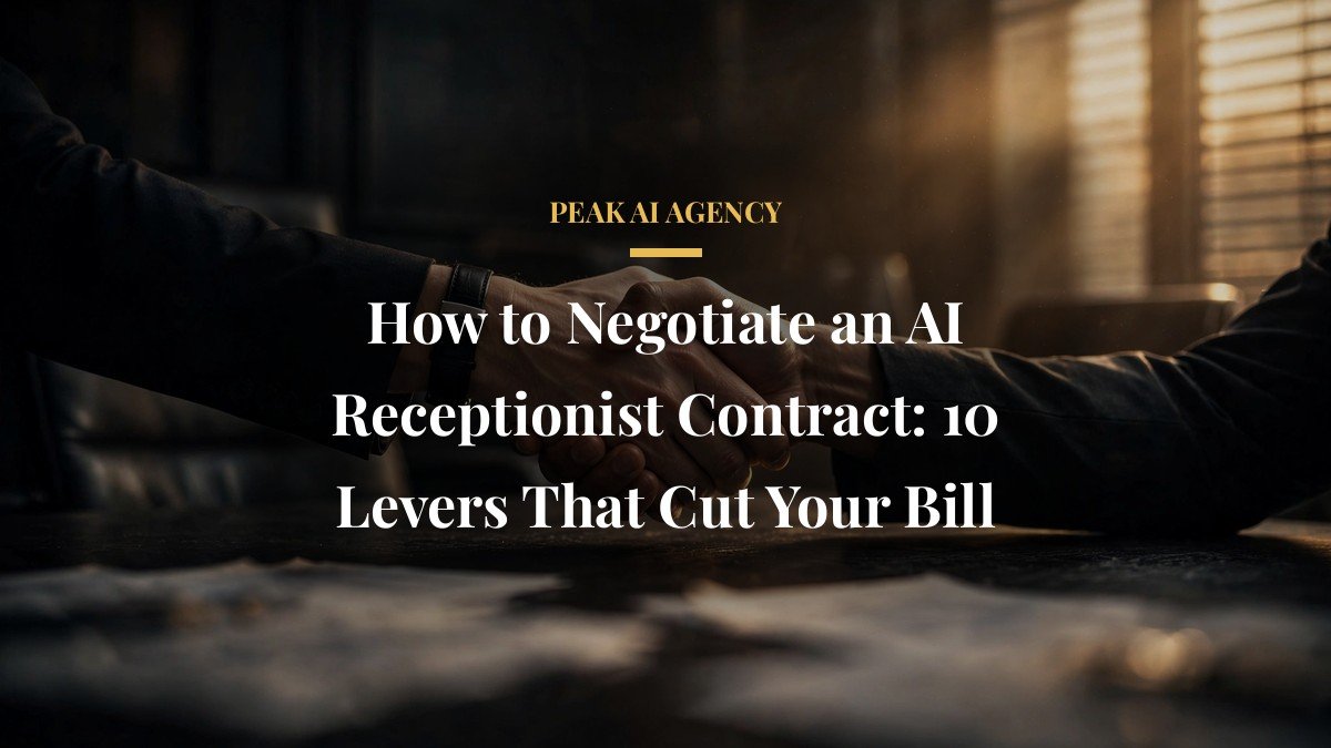 How to Negotiate an AI Receptionist Contract: 10 Levers That Cut Your Bill