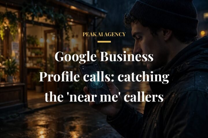 Google Business Profile call button for local business
