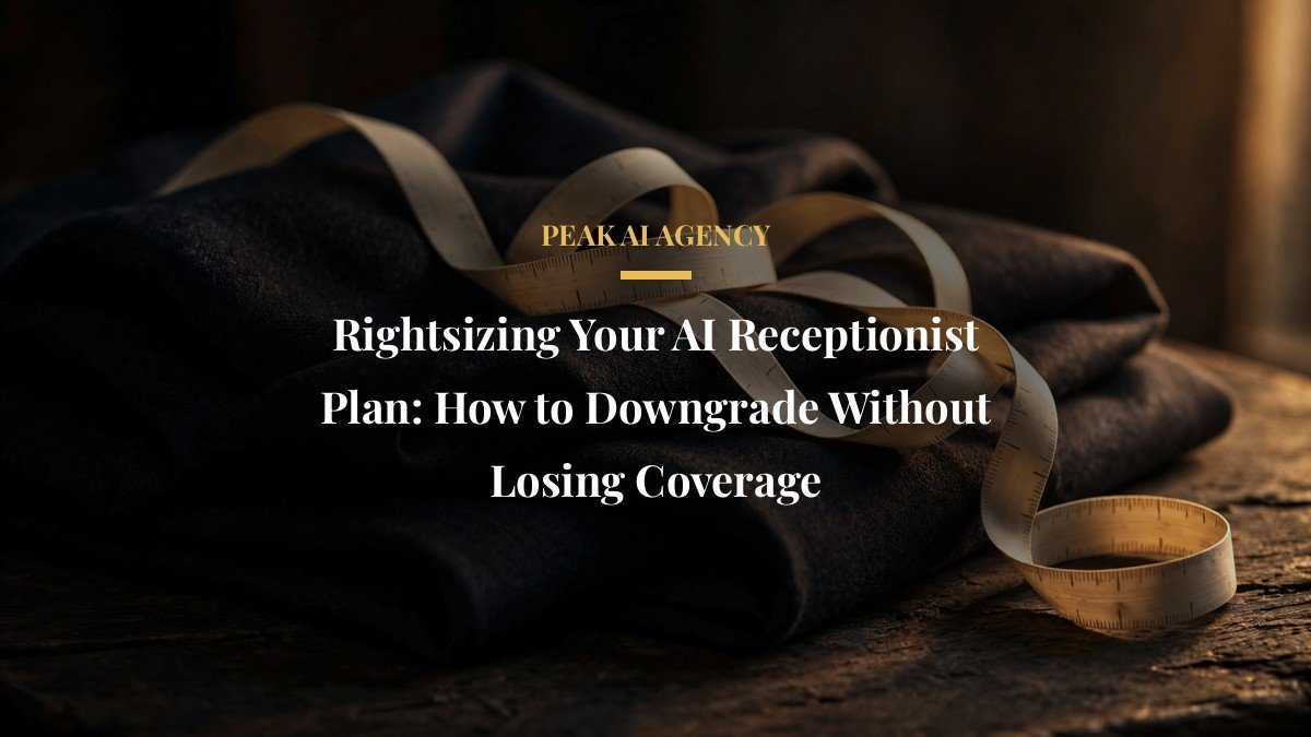 Rightsizing Your AI Receptionist Plan: How to Downgrade Without Losing Coverage