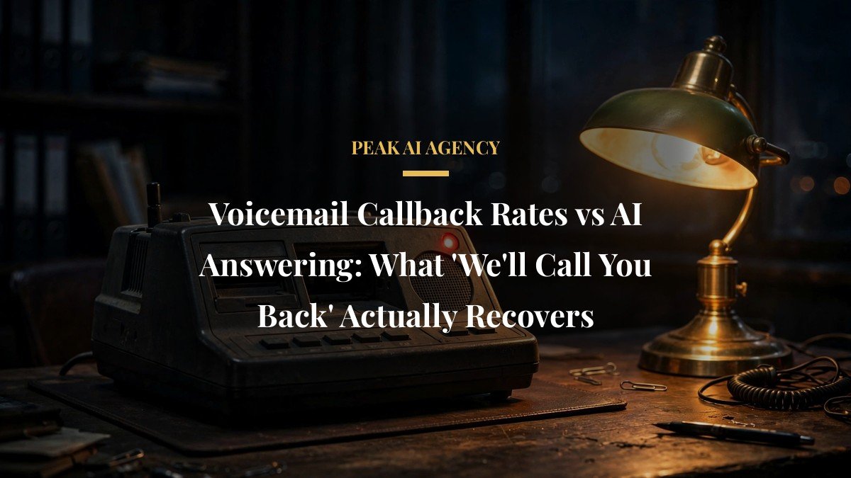 Voicemail Callback Rates vs AI Answering: What ‘We’ll Call You Back’ Actually Recovers