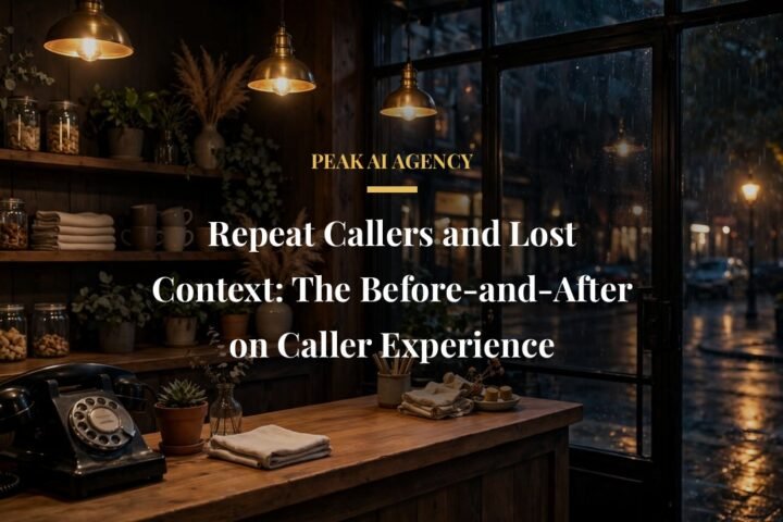 Small business counter phone for repeat caller customer experience