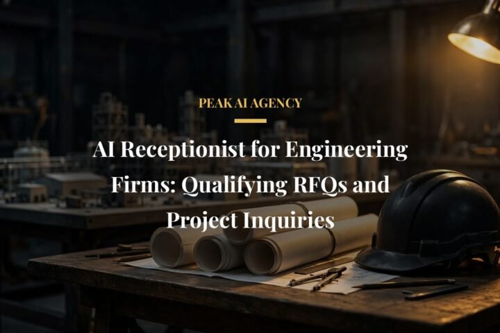 AI receptionist qualifying project inquiries for an engineering firm