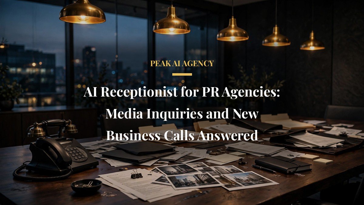 AI Receptionist for PR Agencies: Media Inquiries and New Business Calls Answered