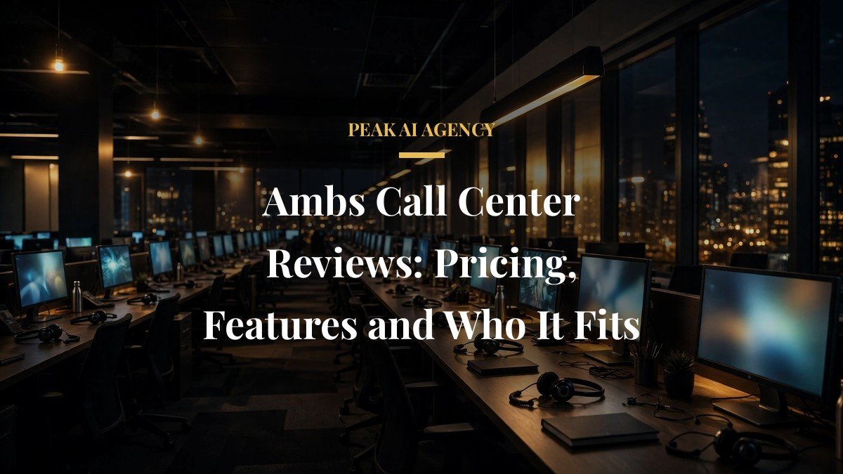 Ambs Call Center Reviews: Pricing, Features and Who It Fits