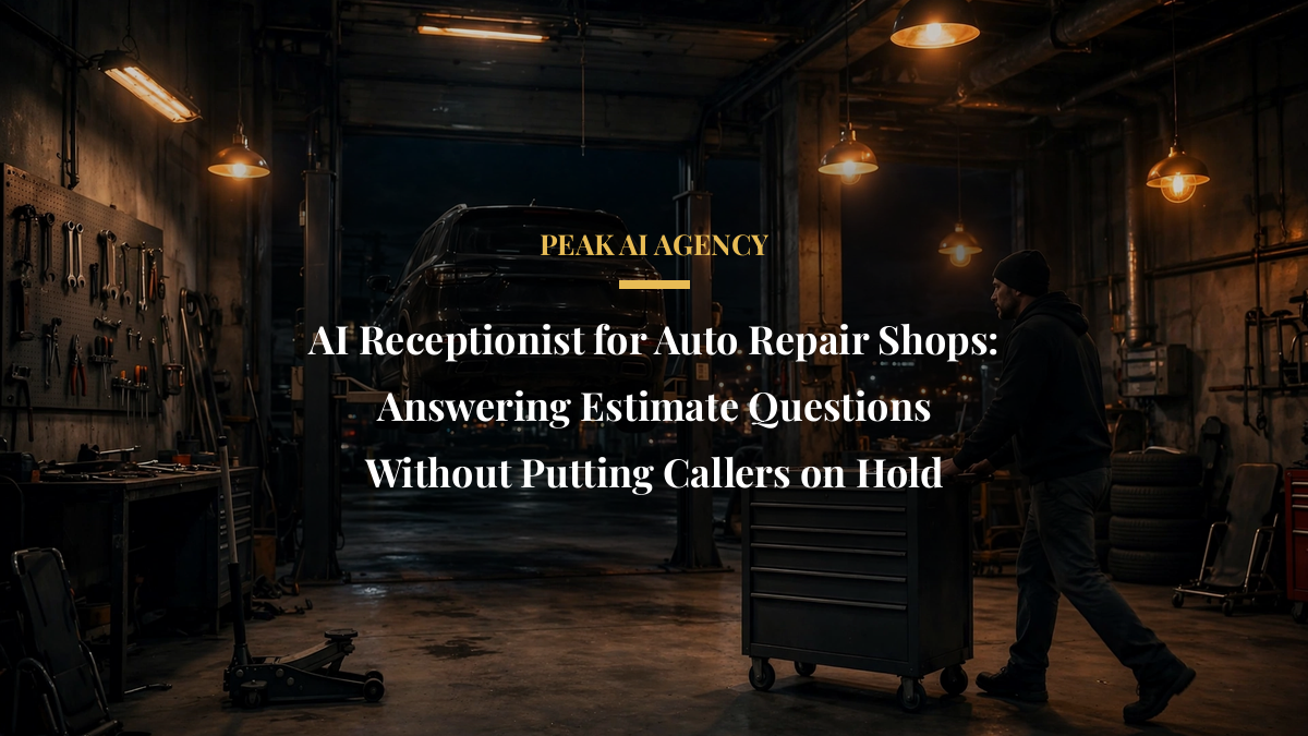 AI Receptionist for Auto Repair Shops: Answering Estimate Questions Without Putting Callers on Hold