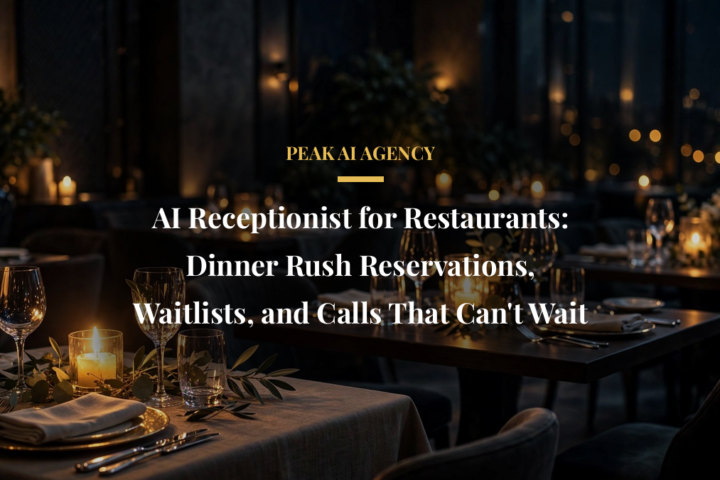 AI receptionist for restaurants capturing dinner rush reservations and waitlist calls