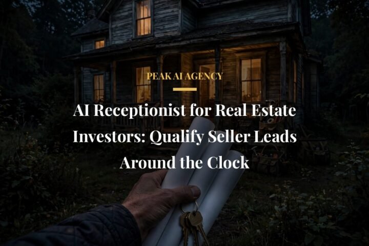AI receptionist for real estate investors qualifying seller leads